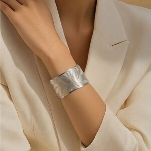 Women’s Silver Tone Butterfly Cuff Bracelet